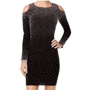 Xscape beaded bodycon dress